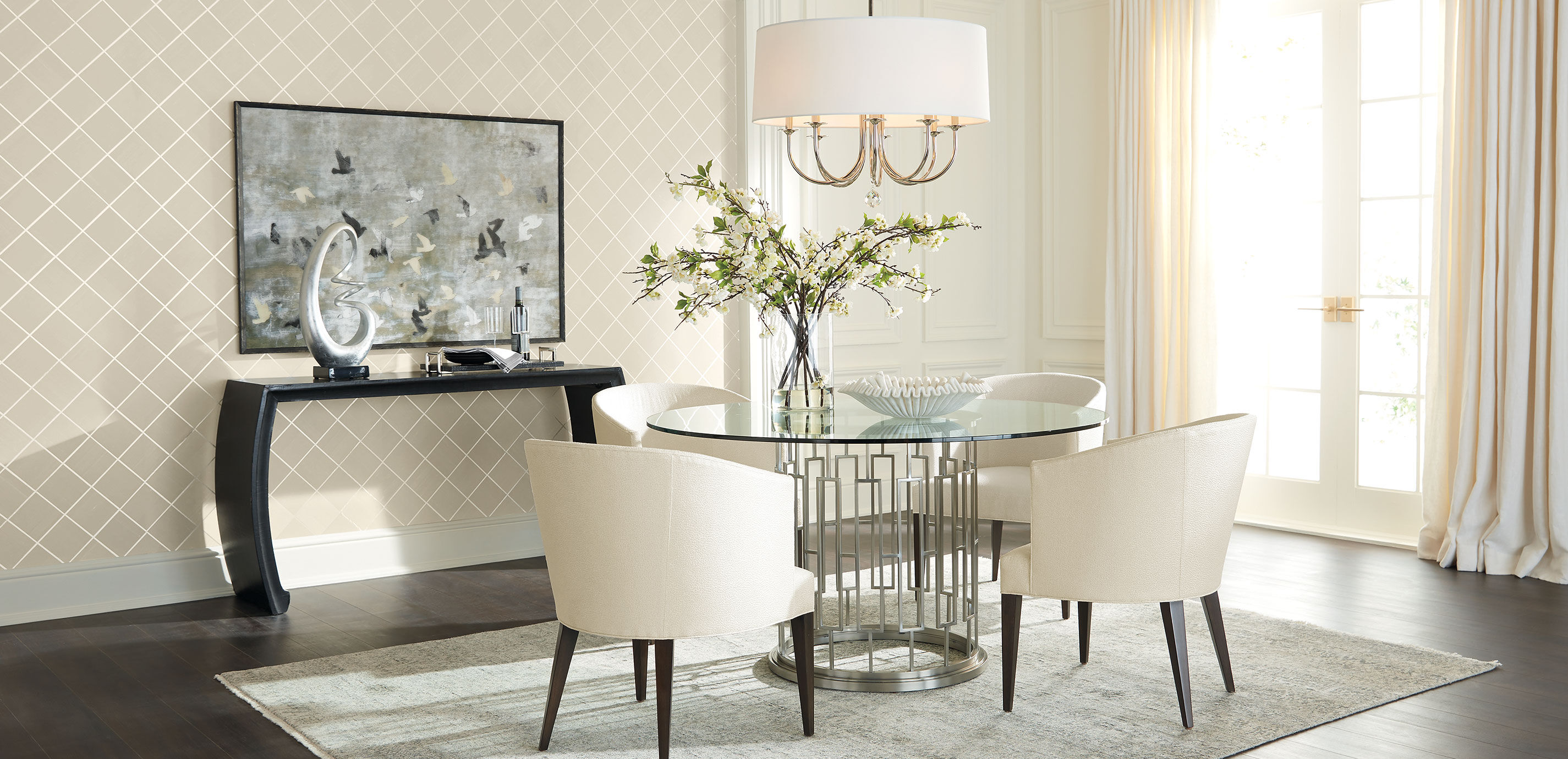 Teresa Round Glass Dining Table_9