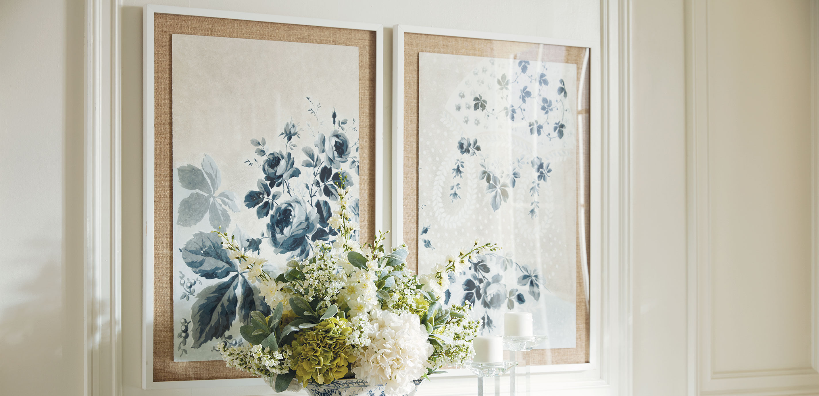 Vintage Rose Wall Art | English Rose Garden Art | Ethan Allen