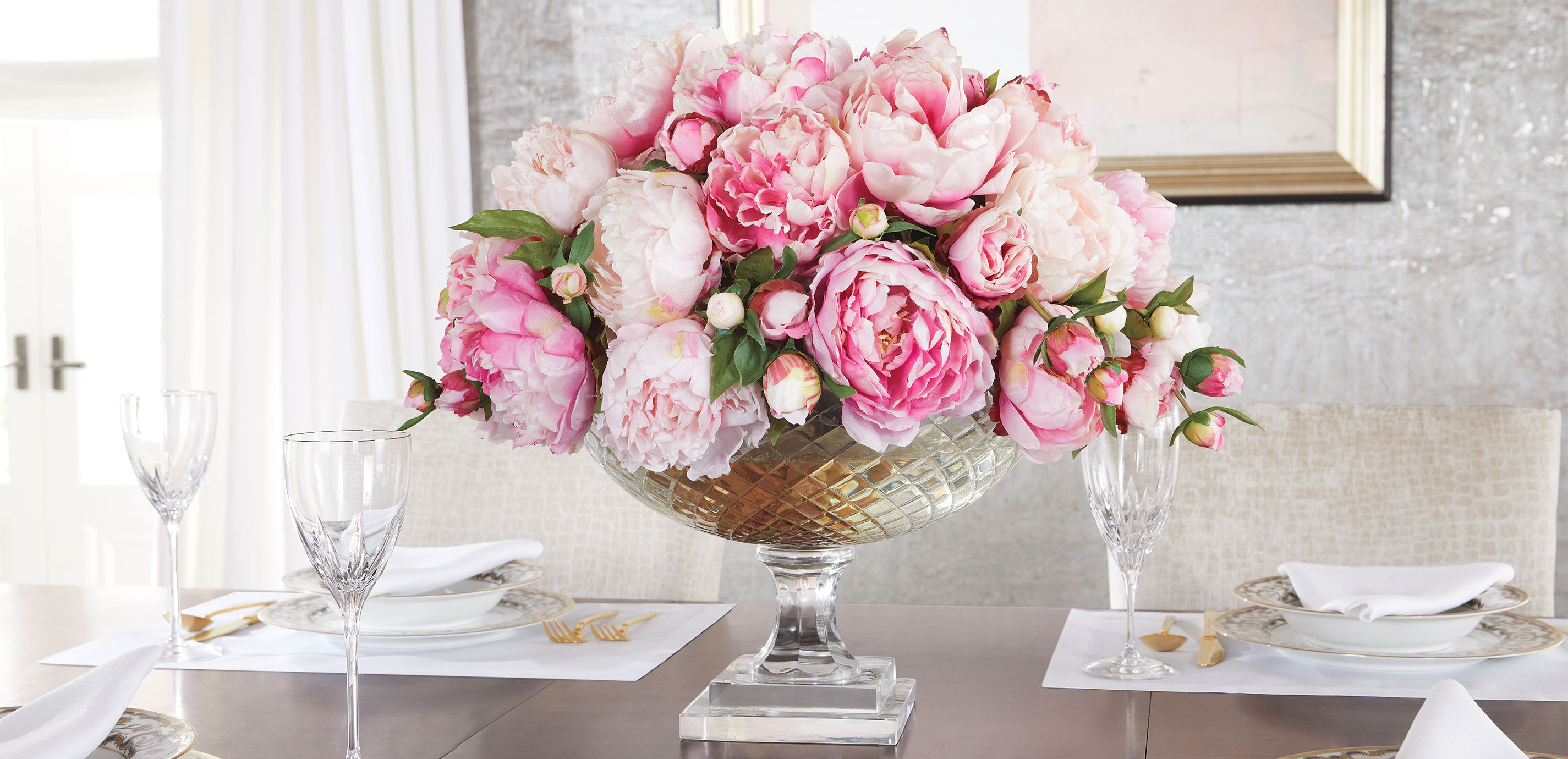 Peonies in Cut Glass Bowl_1