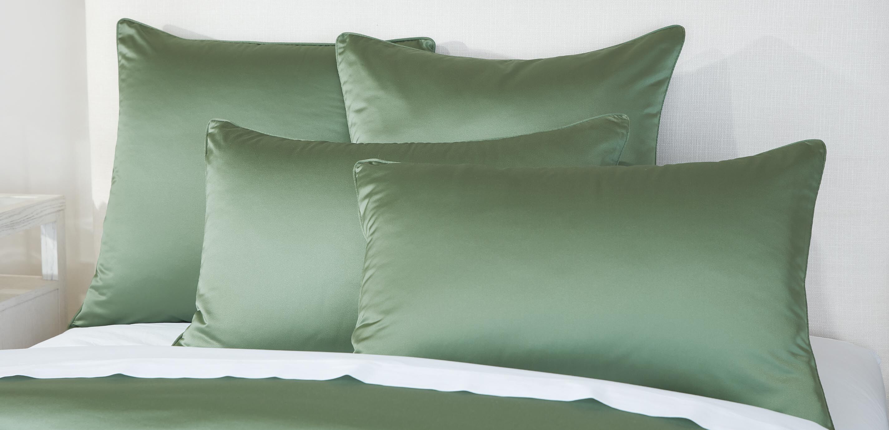 Salena Solid Duvet Cover and Shams Set, Sage_2