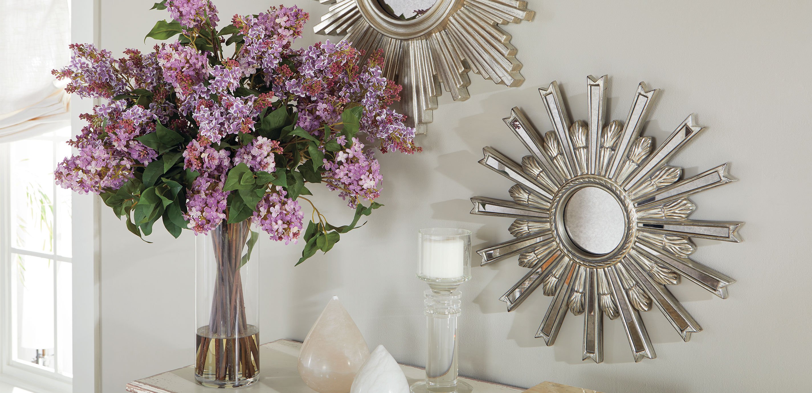 Miroir en forme d&rsquo;&eacute;toile argent&eacute;e 51&nbsp;cm_4