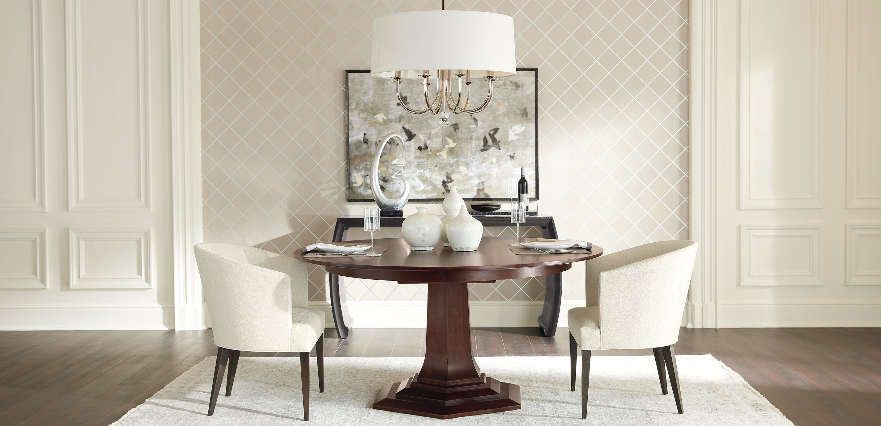 Lorenze Round Extension Dining Table_4