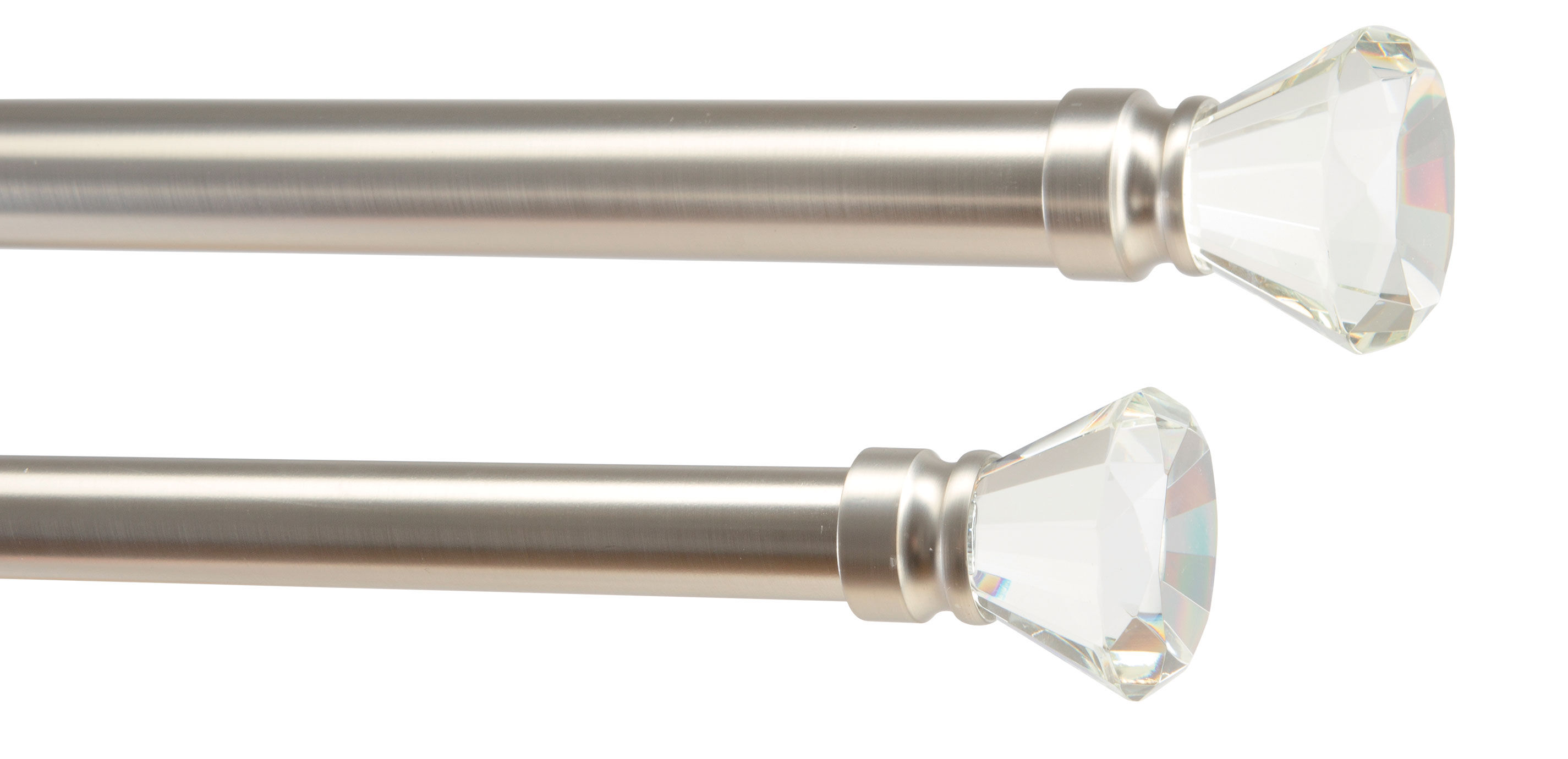Glass Diamond Finial Hardware Set