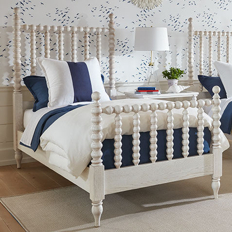 Burke Bed with Tall Footboard Product Tile Hover Image C55626