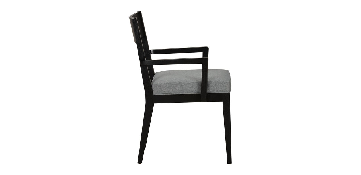 Krain Upholstered Wood Dining Chair with Arms | Ethan Allen | Ethan Allen