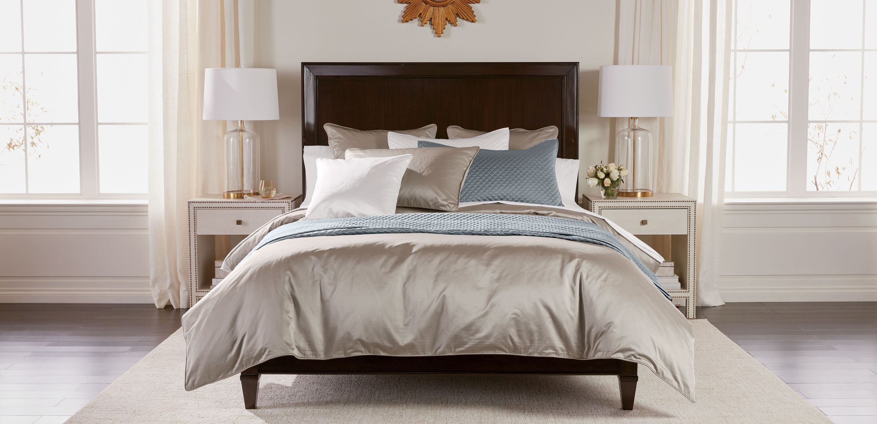 Salena Solid Duvet Cover and Shams, Taupe_3