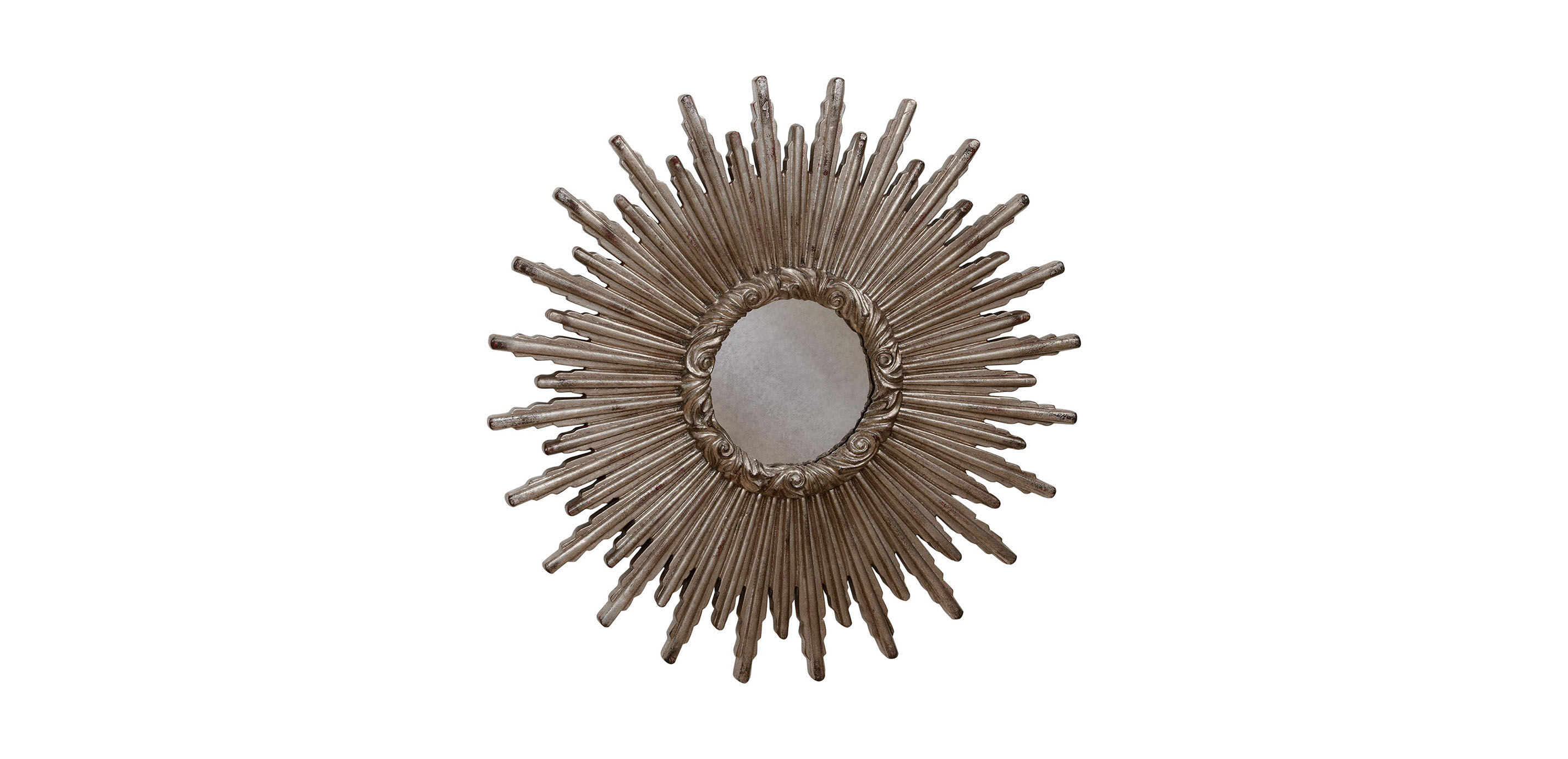 24" Silver Starburst Mirror