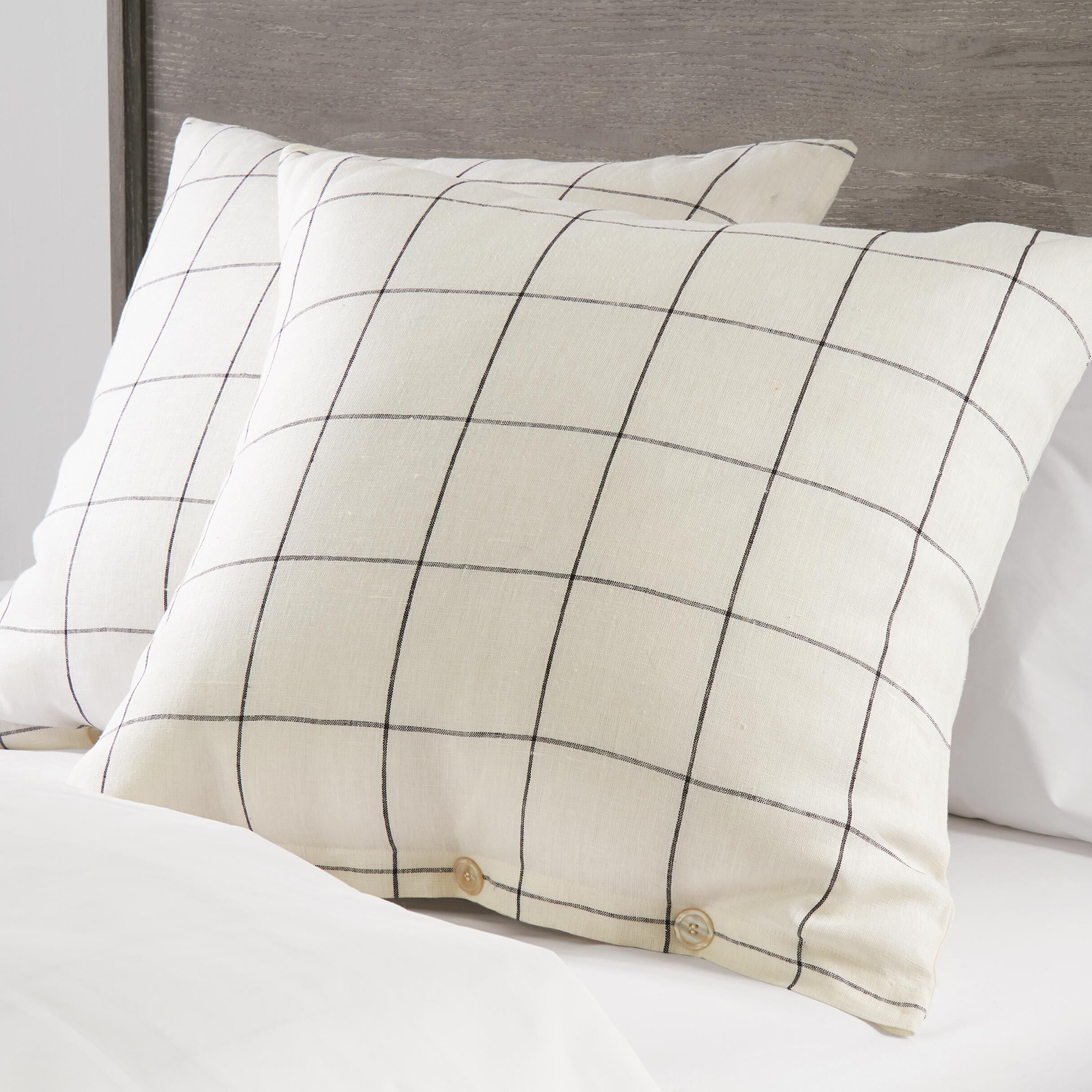 Linen Windowpane Sham image 031996