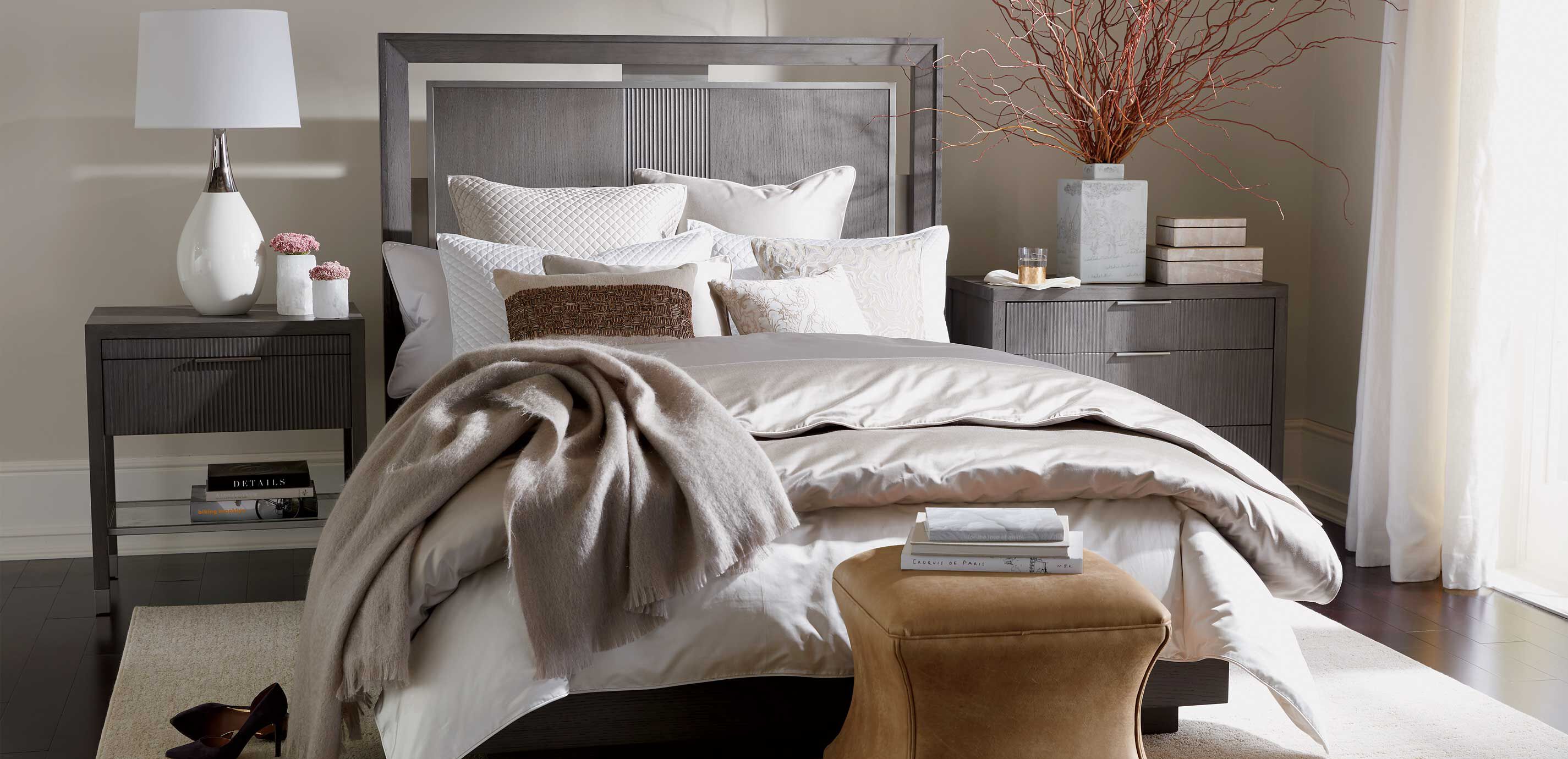 Salena Solid Duvet Cover and Shams, Taupe_11