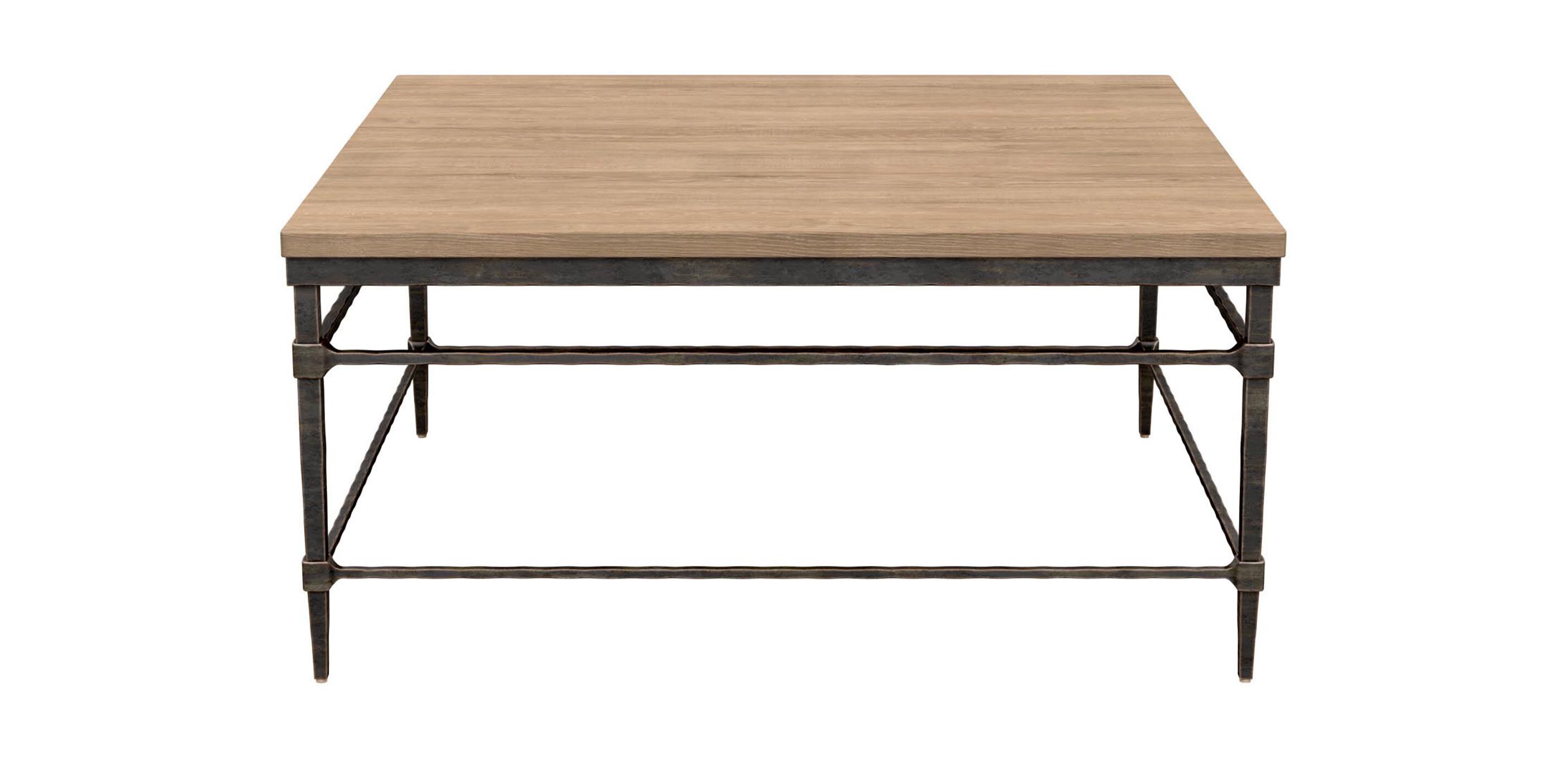Vida Square Wood-Top Coffee Table
