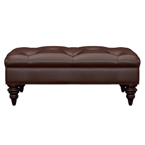 Anton Tall Leather Ottoman image