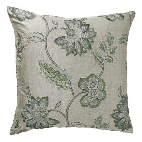 Floral Embroidered Euro Pillow image