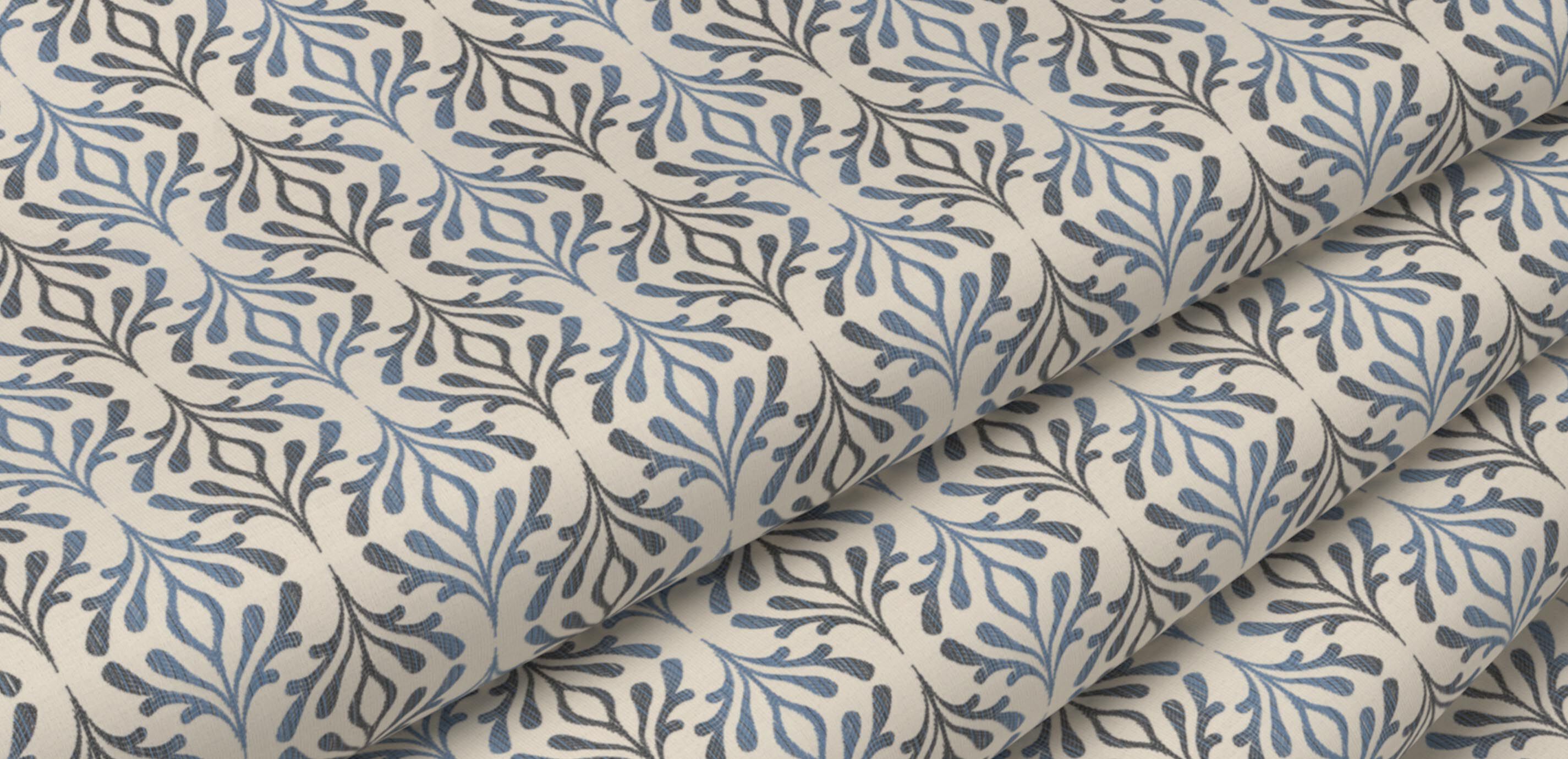 Leigha Blue Fabric By the Yard_1