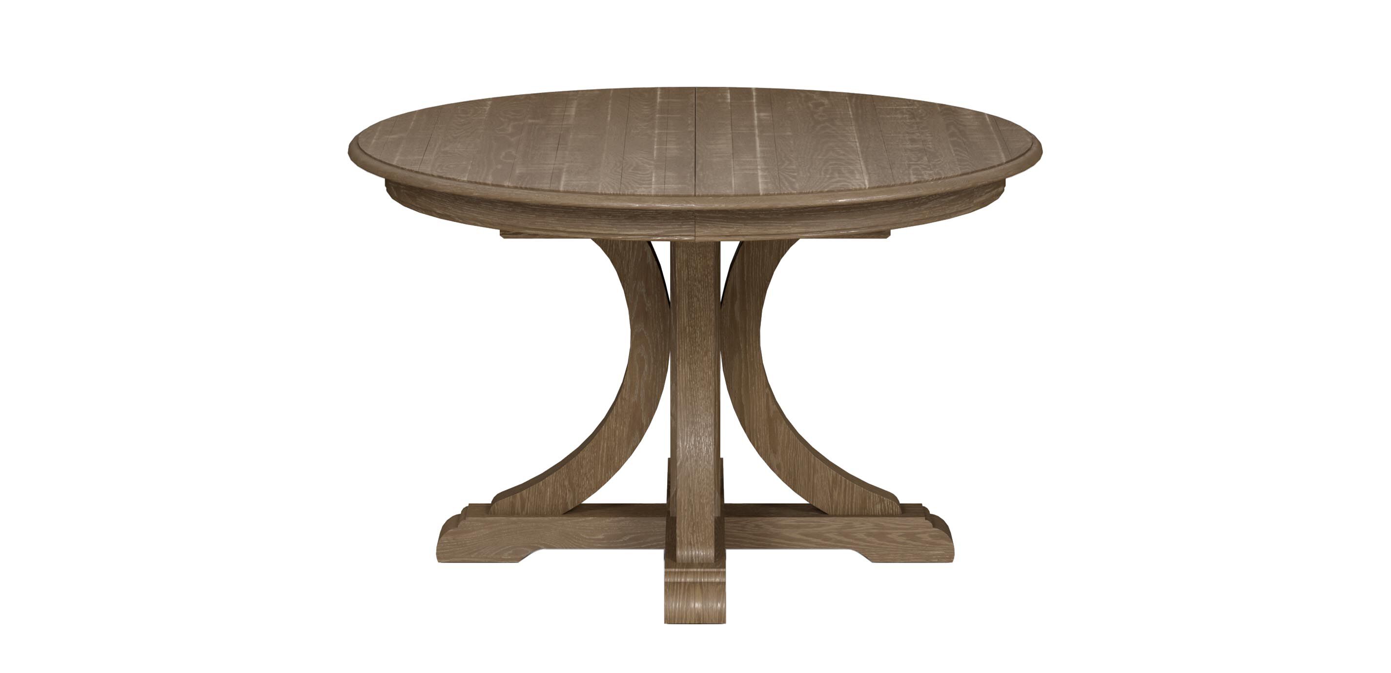 Corin Rough-Sawn Round Extension Dining Table