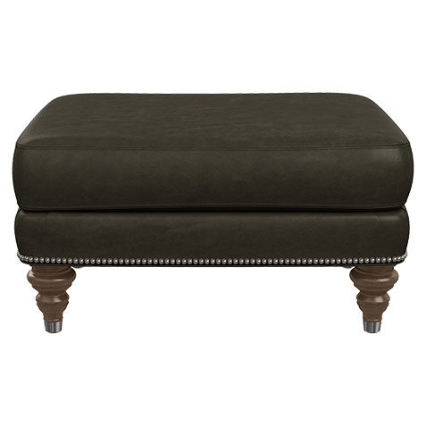 Hyde Leather Ottoman image