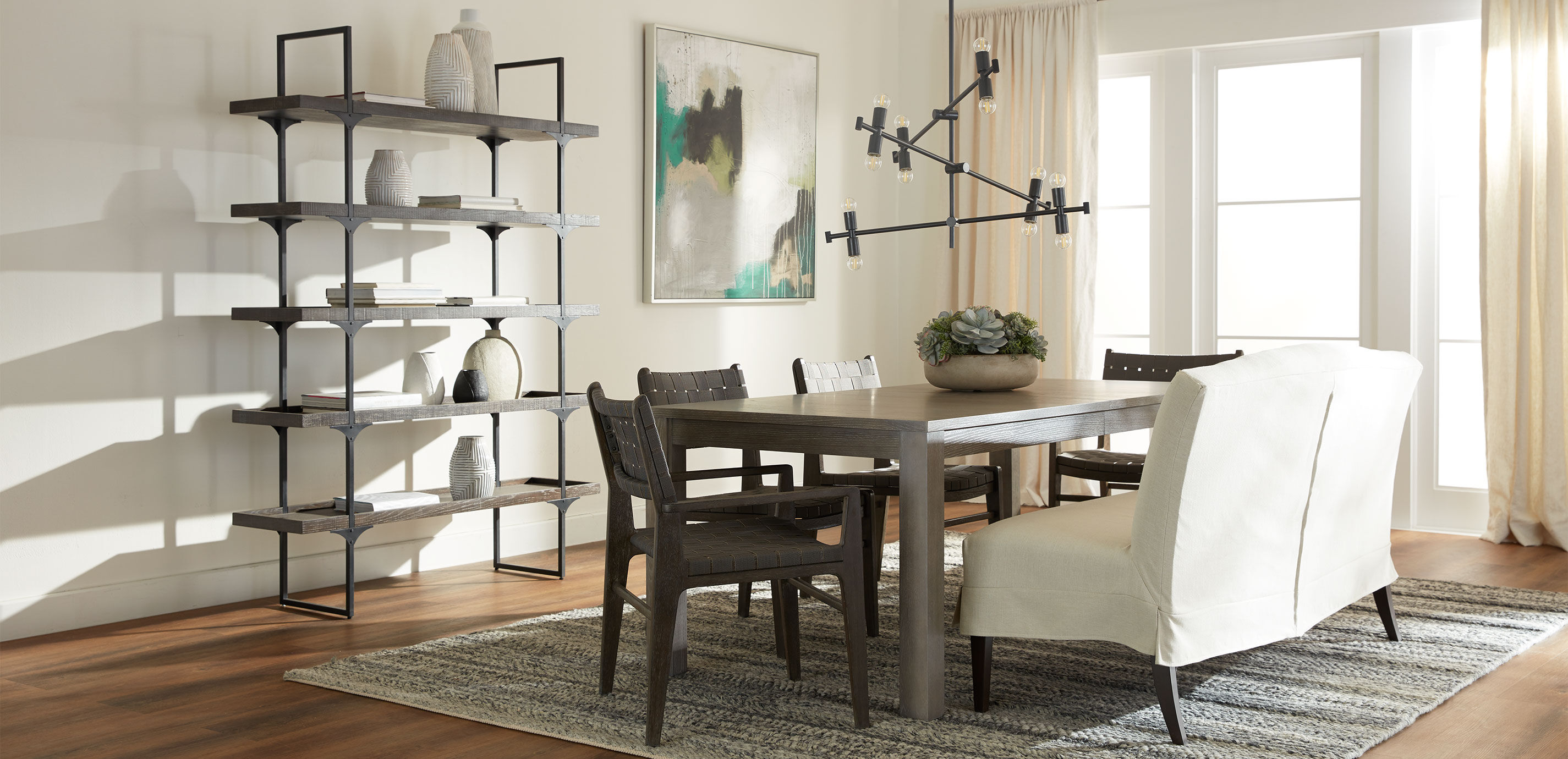 Cassian Slipcovered Dining Bench_4