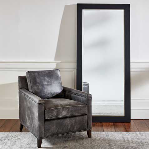 Lennox Leather Floor Mirror Product Tile Hover Image 074127