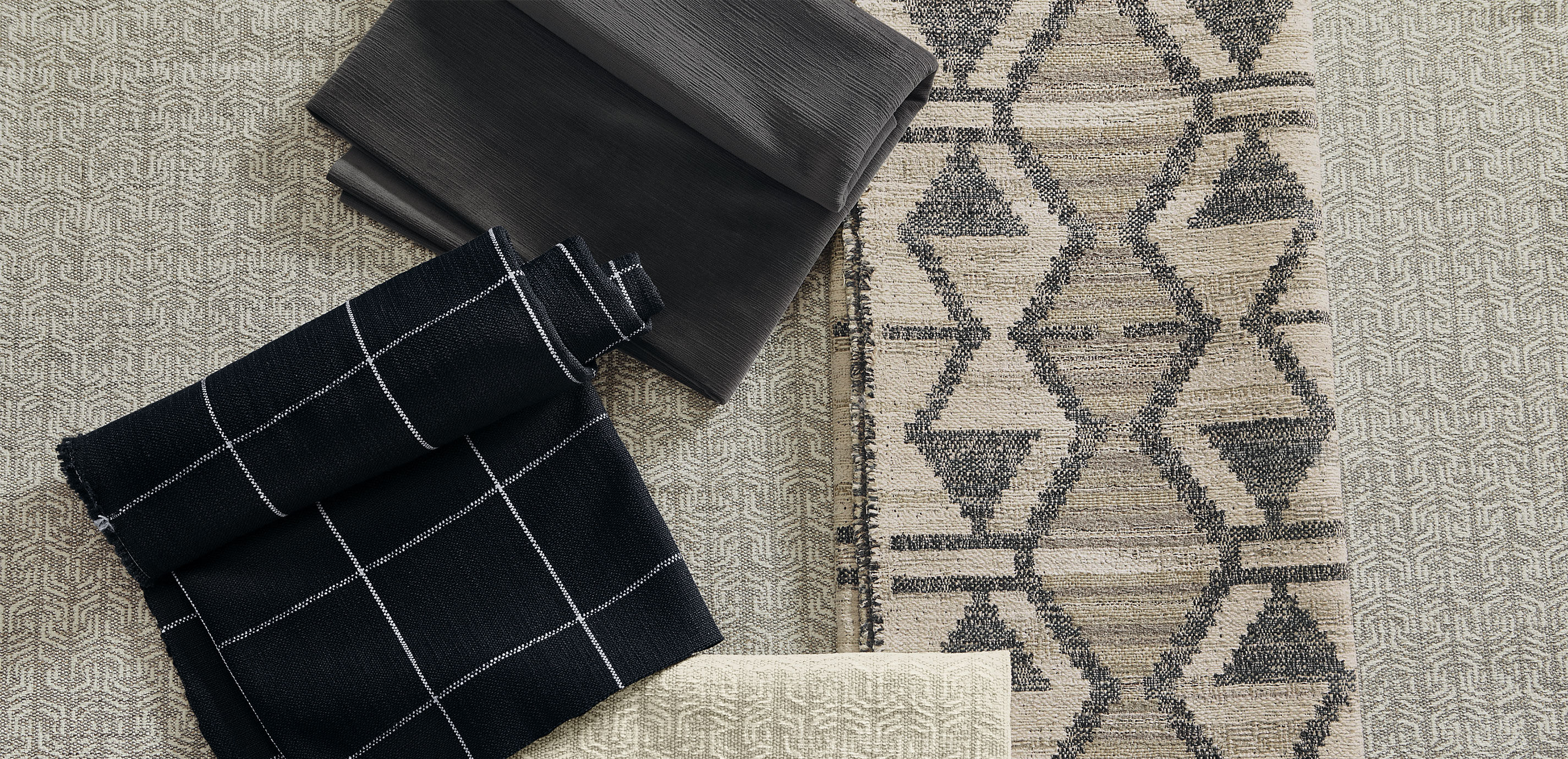 Rimini Charcoal Fabric By the Yard_3