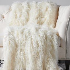 Faux Fur Throw, Ivory Recommended Product