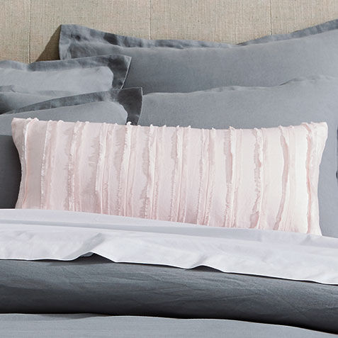 Linen Decorative Bolster Pillow image