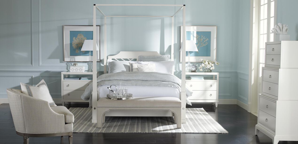 Heston GlassTop Night Table Ethan Allen GlassTop Night Tables