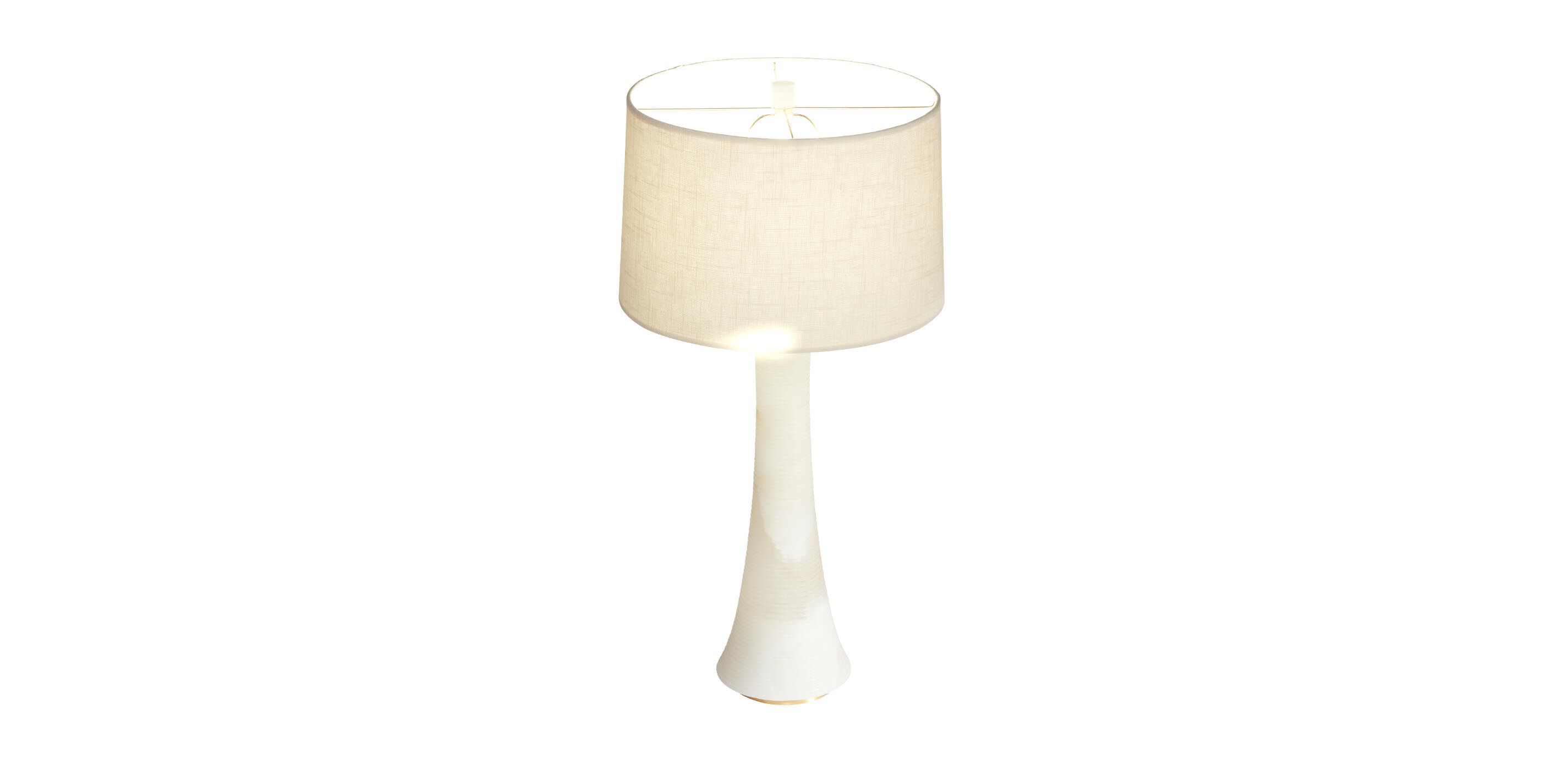 Ribbed Alabaster Table Lamp_4