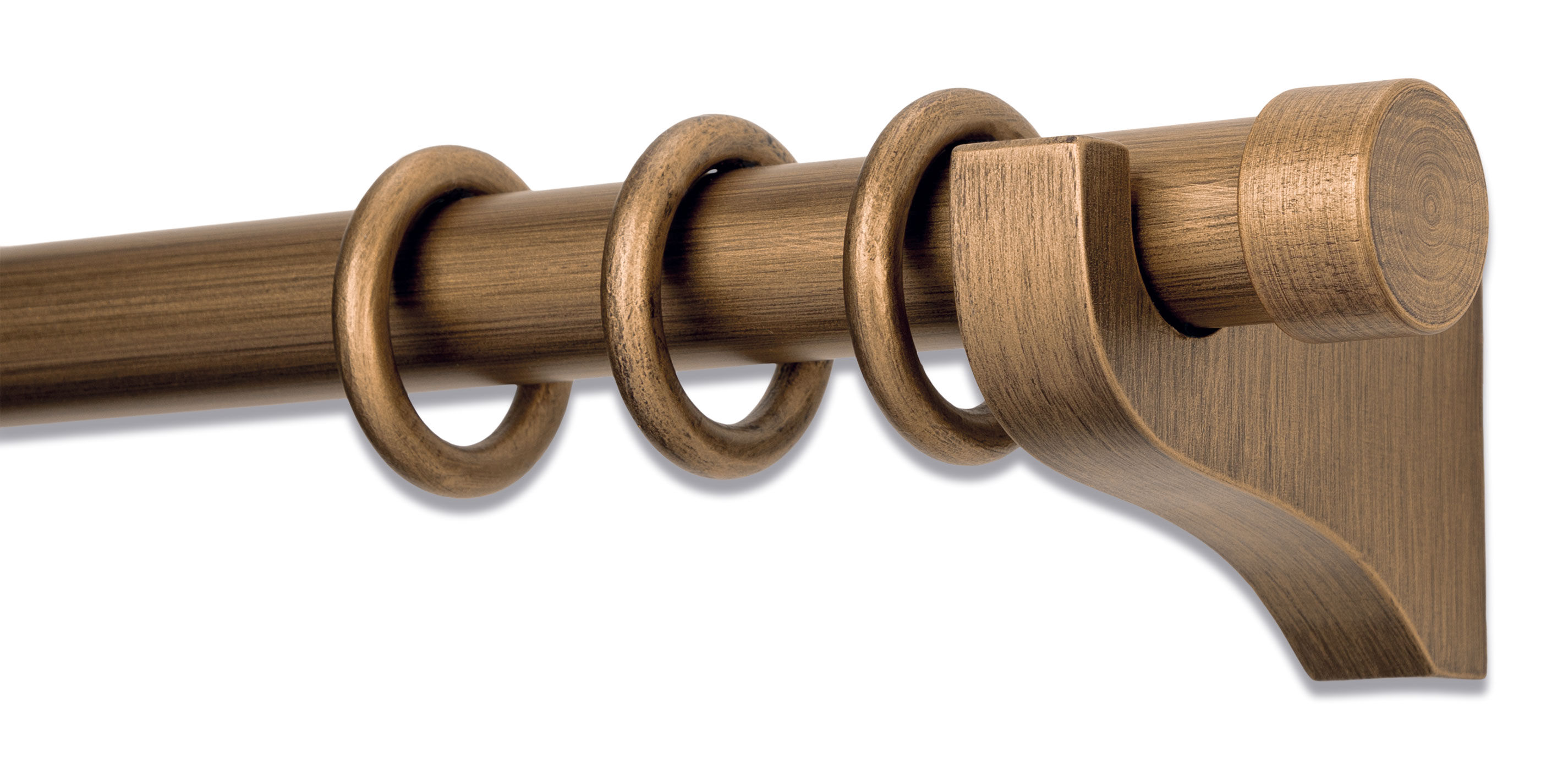 Classic Modern End Cap Drapery Hardware Set