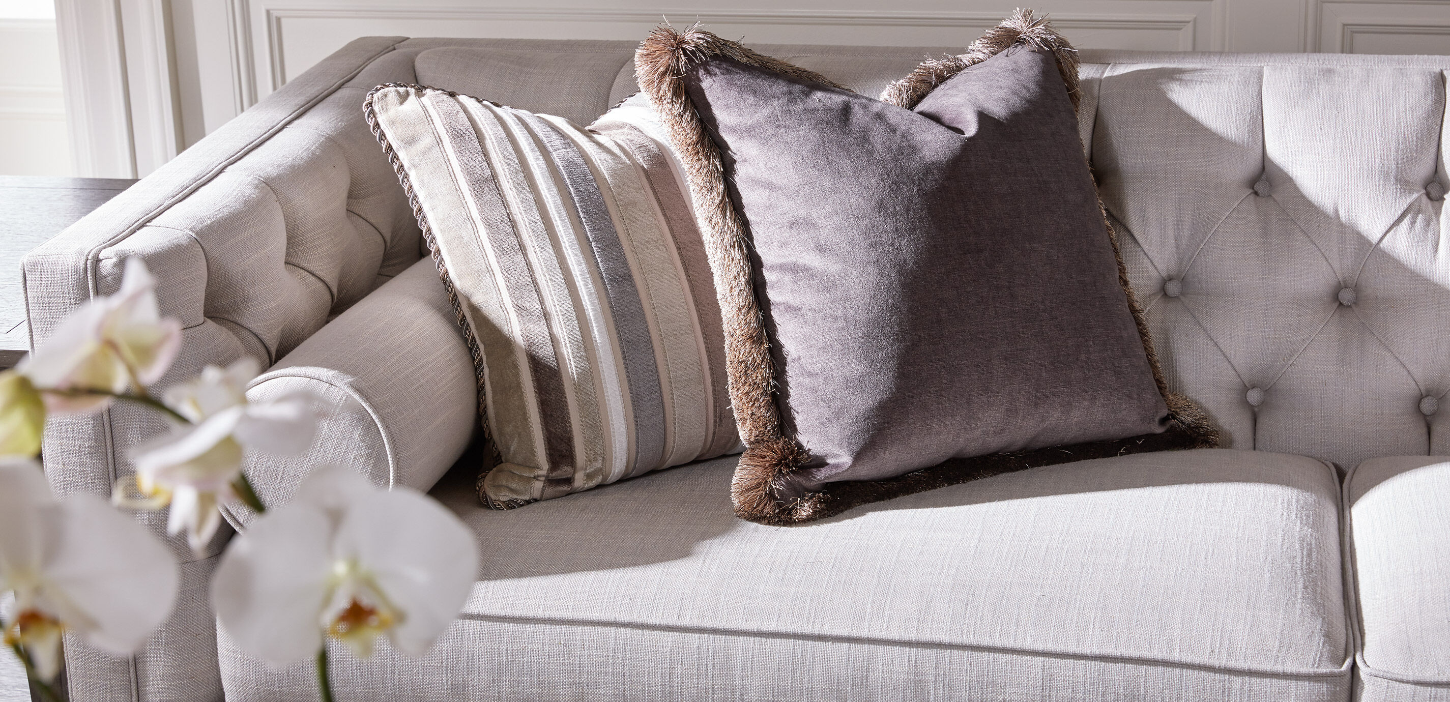 Cut Velvet Stripe Pillow_5