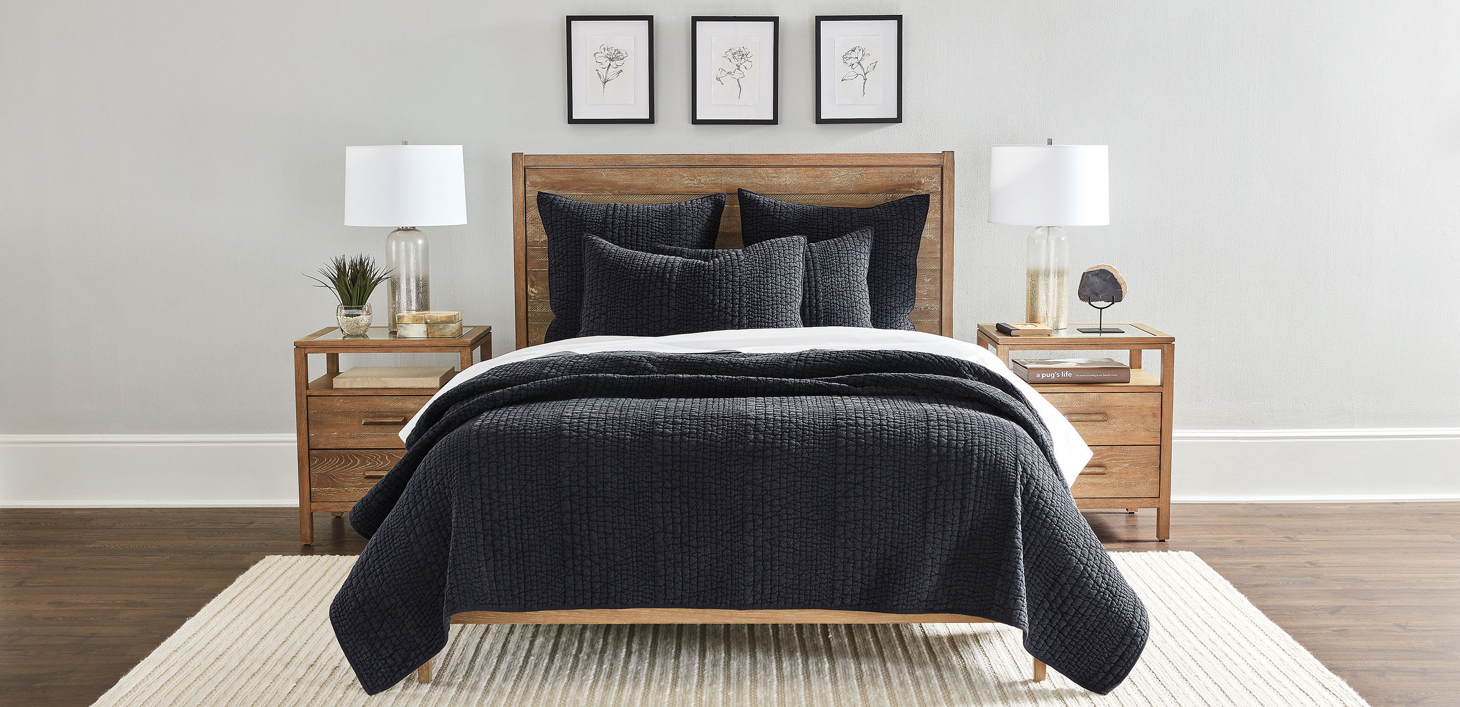 Garment-Dyed Quilted Sham with Pebble Stitch_1