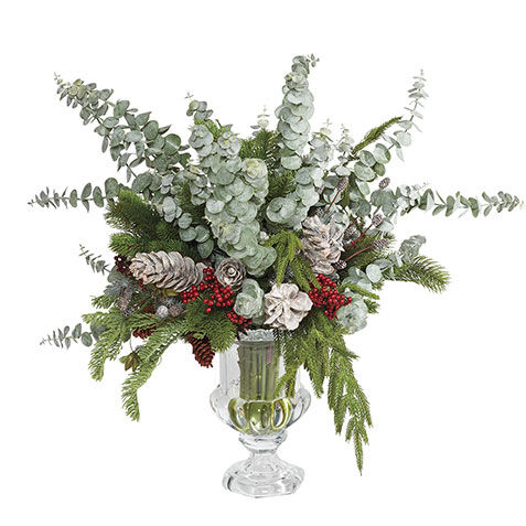 Evergreen & Eucalyptus Holiday Centerpiece image