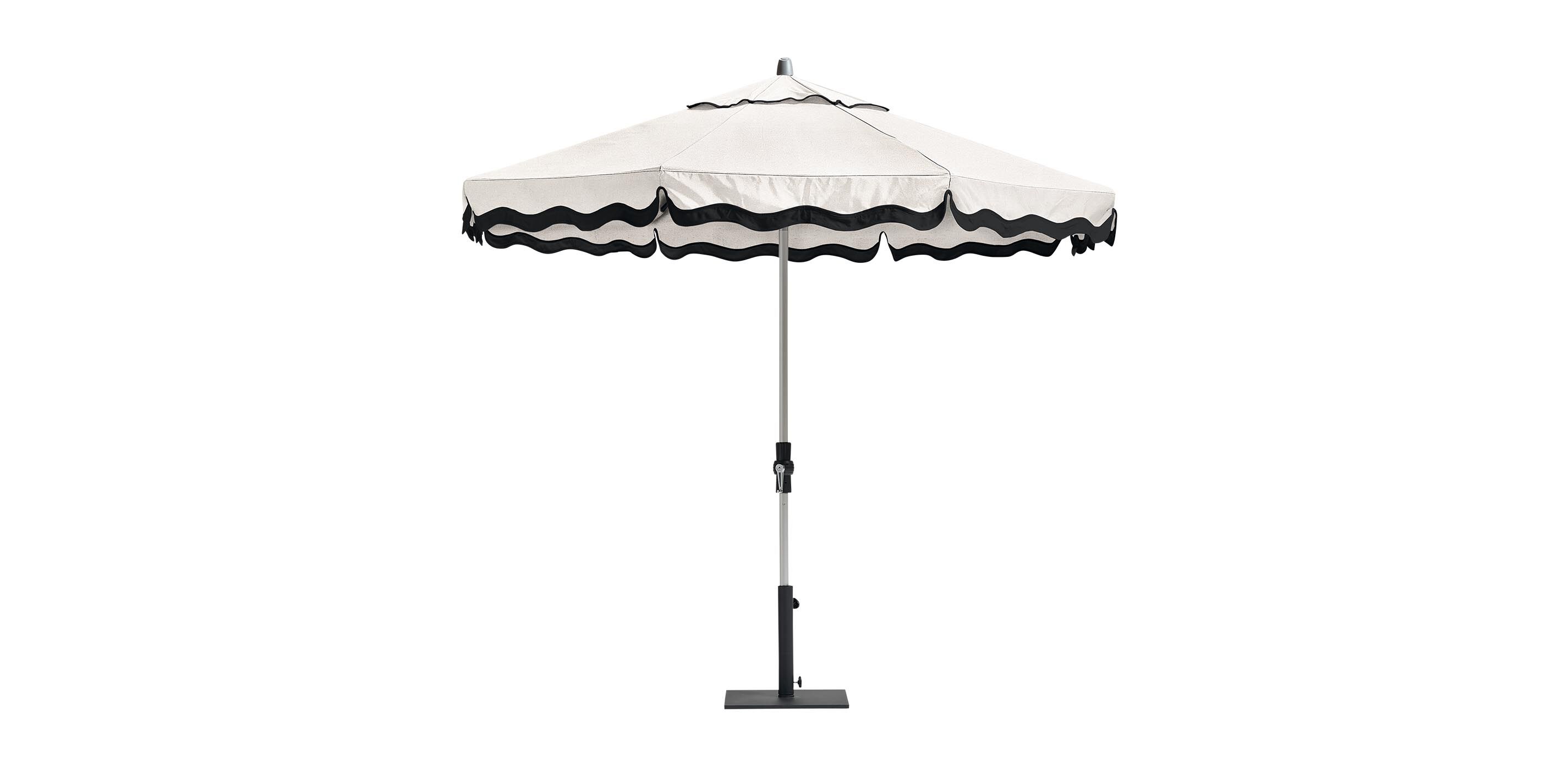 9' Auto-Tilt Umbrella with Wave Canopy