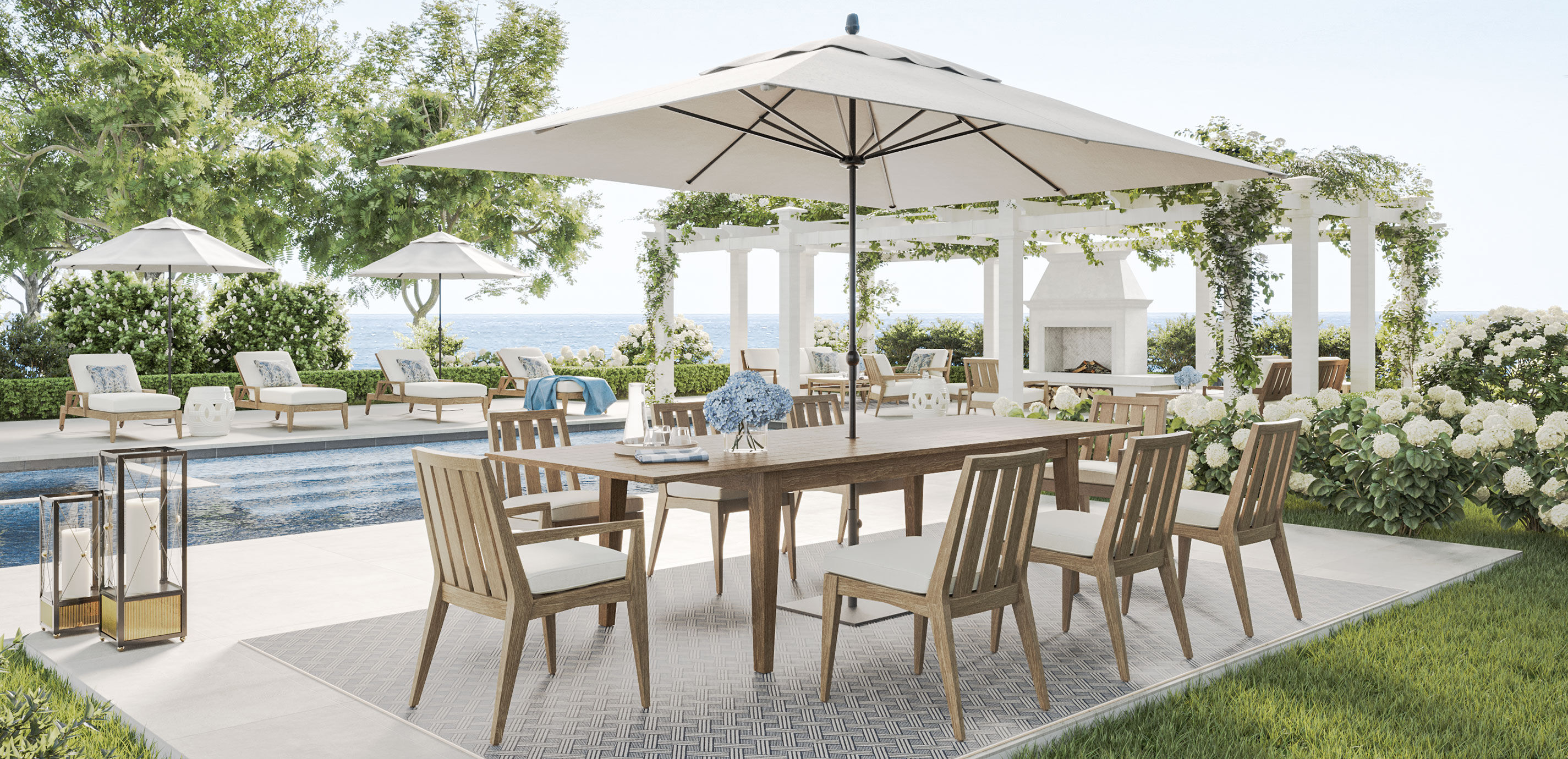 Bridgewater Cove Teak Extension Dining Table_15