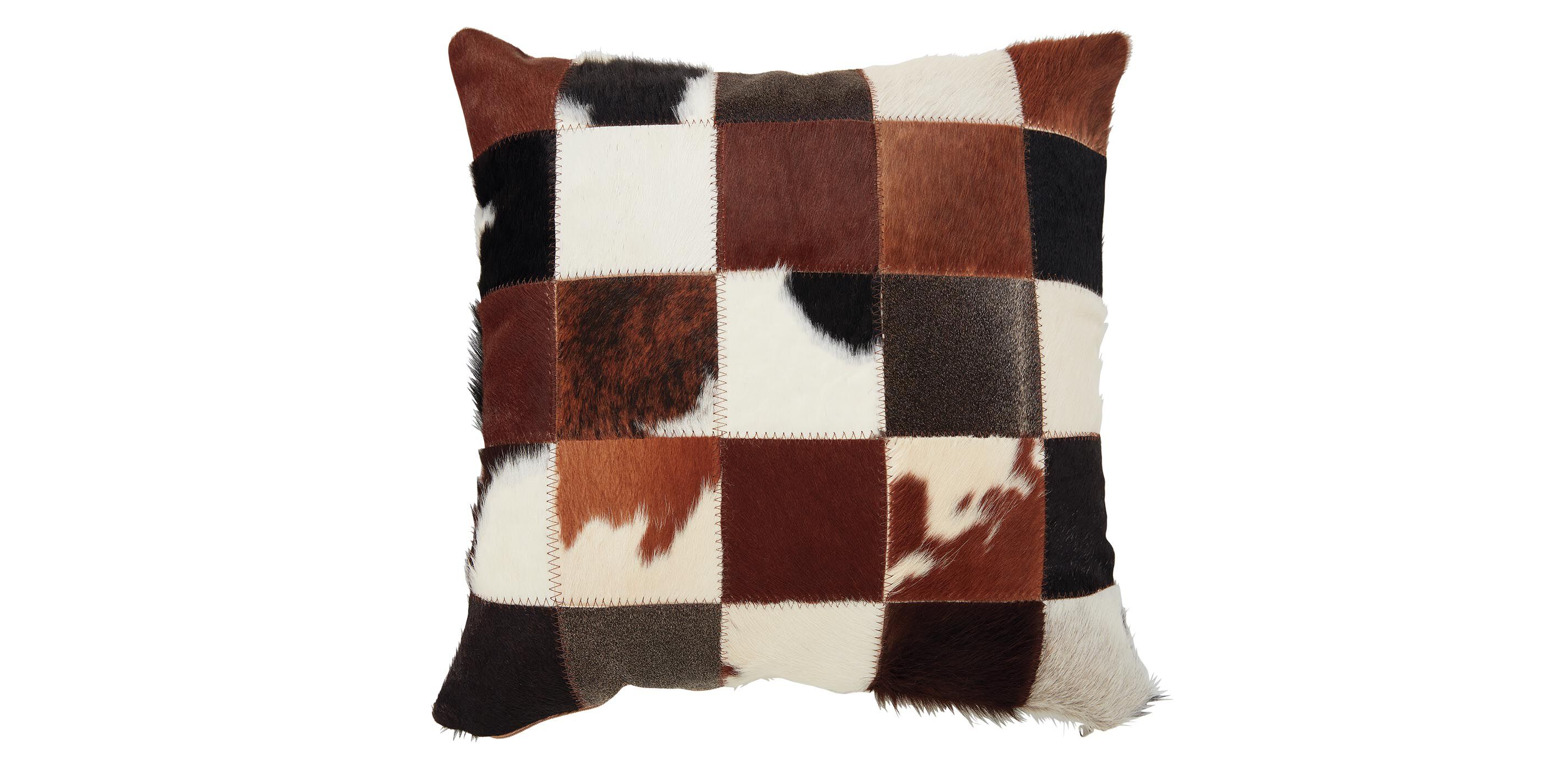 Cowhide Patchwork Pillow_1