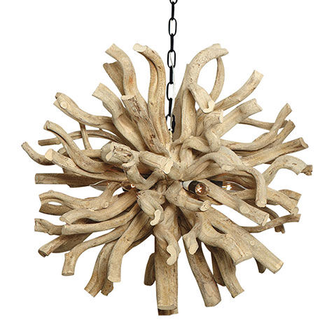 Large Minetto Wood Chandelier image