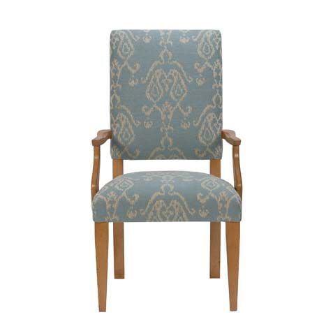 Hadley Dining Armchair: Square Back, Tapered Leg image