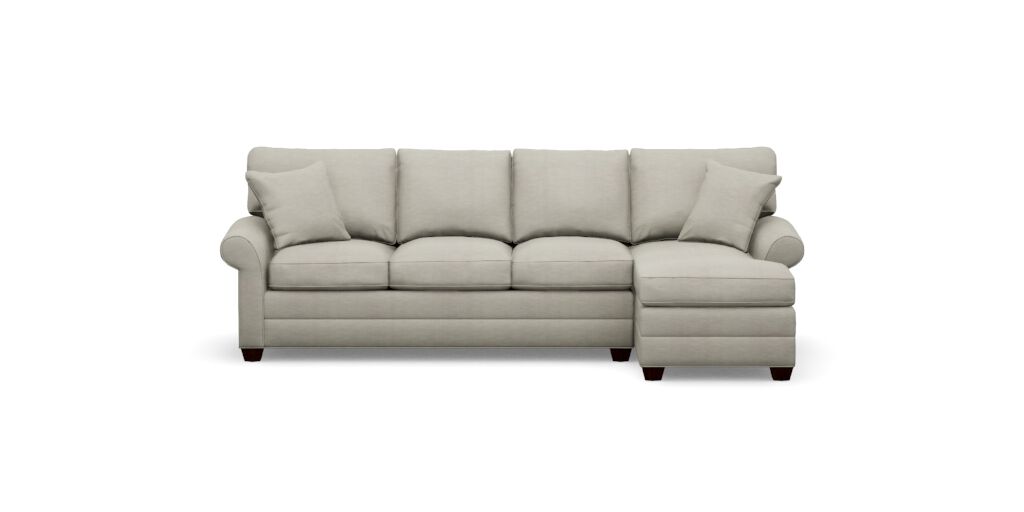 Bennett Roll-Arm Two-Piece Sectional with Chaise | Ethan Allen Canada