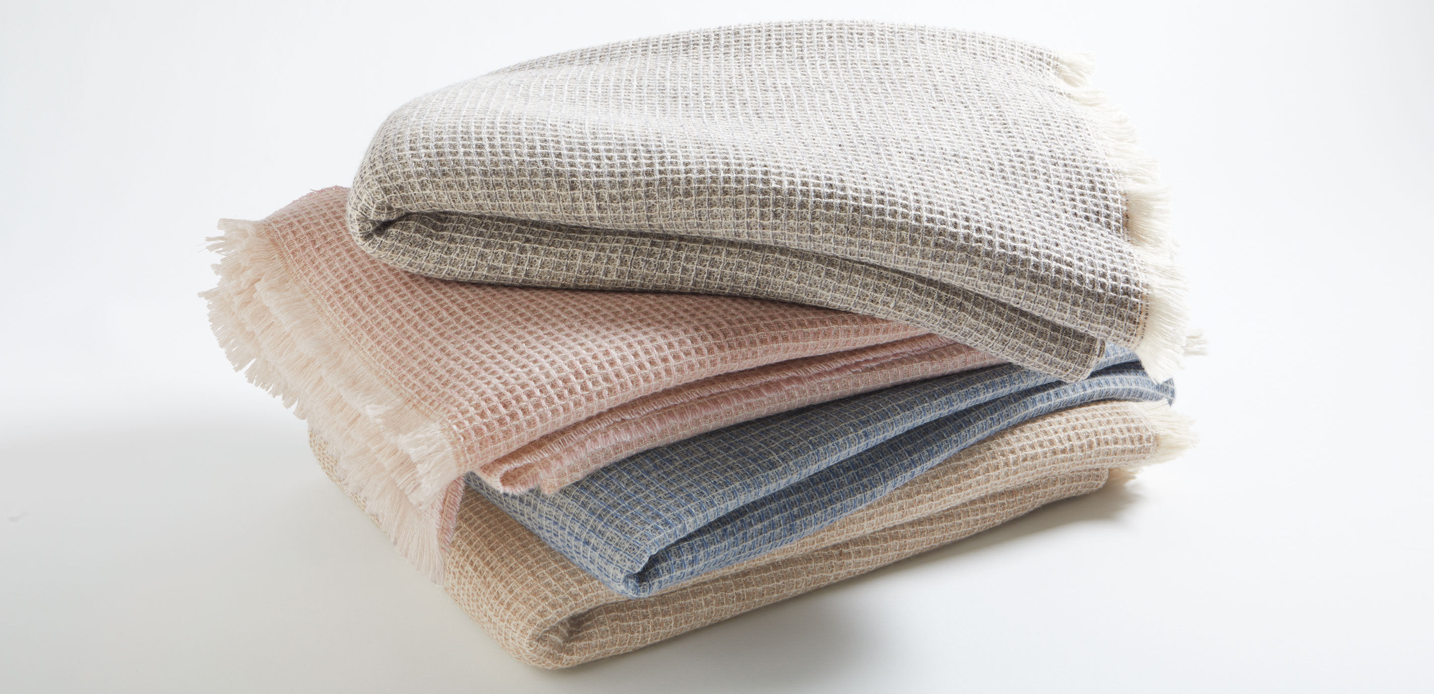 Rossi Waffle-Knit Wool Throw_5
