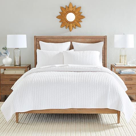 Garment-Dyed Channel Quilt and Sham image