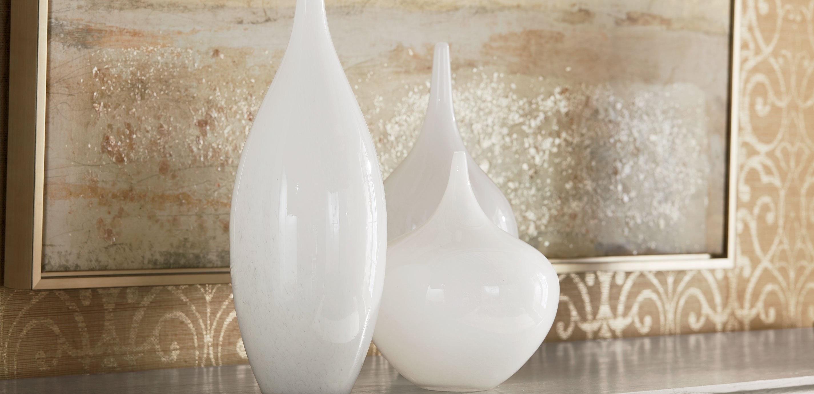 White Glass Goddess Vase_2