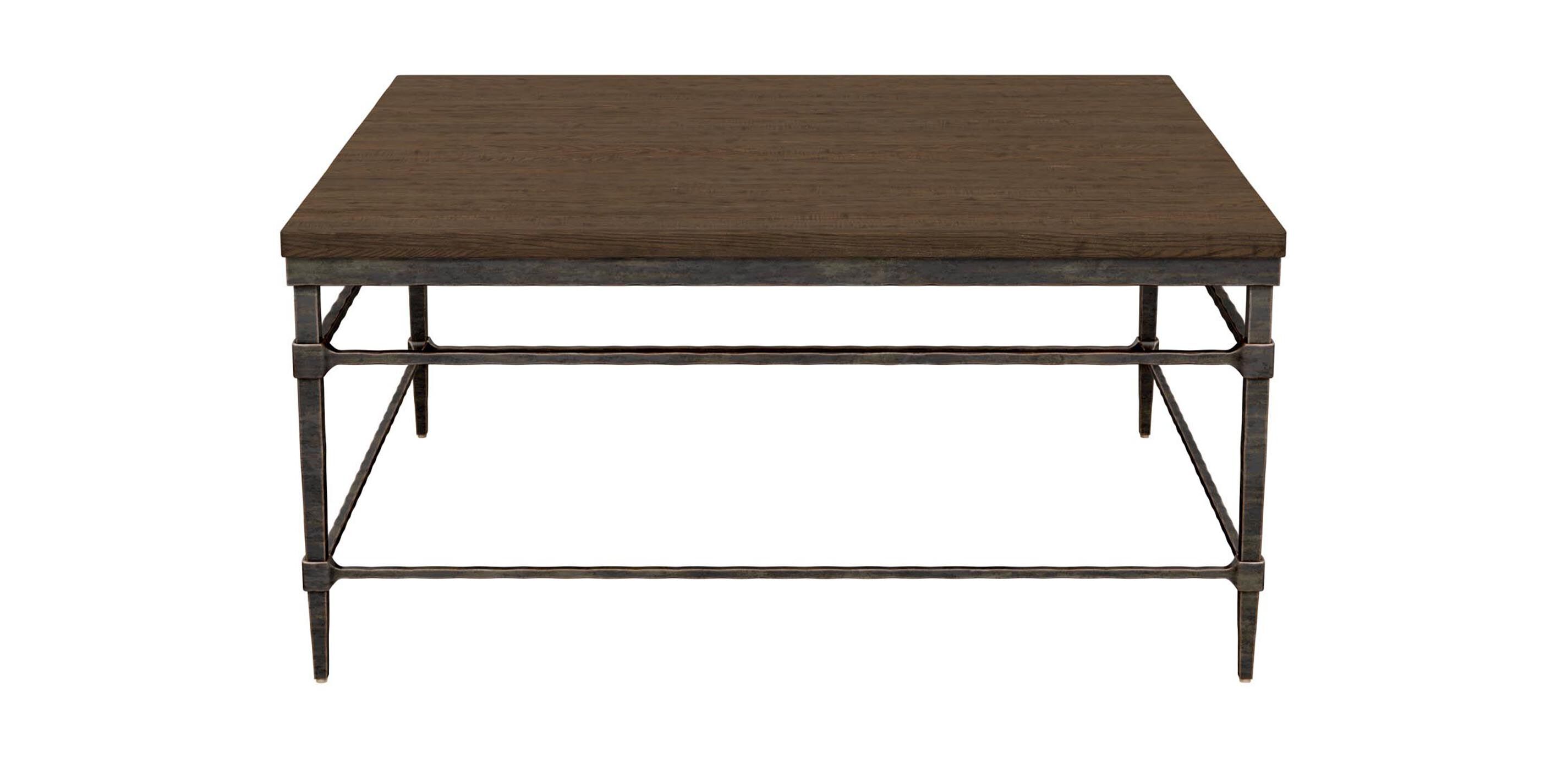 Vida Square Wood-Top Coffee Table