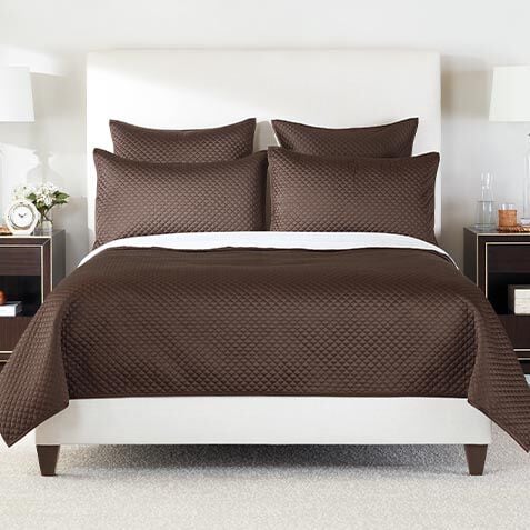 Salena Quilted Coverlet and Shams Set, Espresso image 032015SETESP