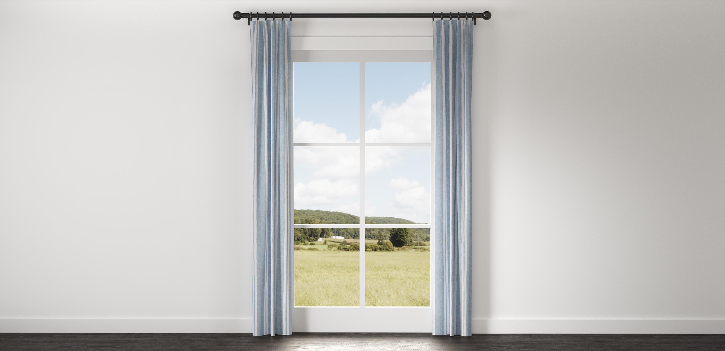 Cabana Stripe Linen Drapery Panel