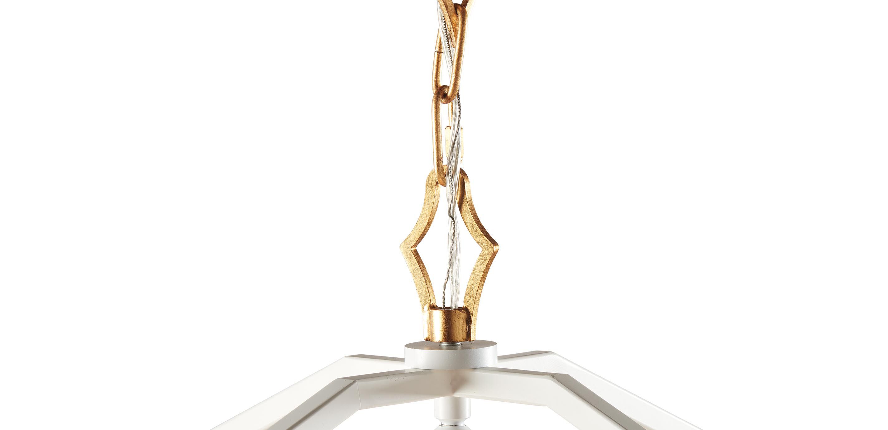 Kennedy Modern White Chandelier_4