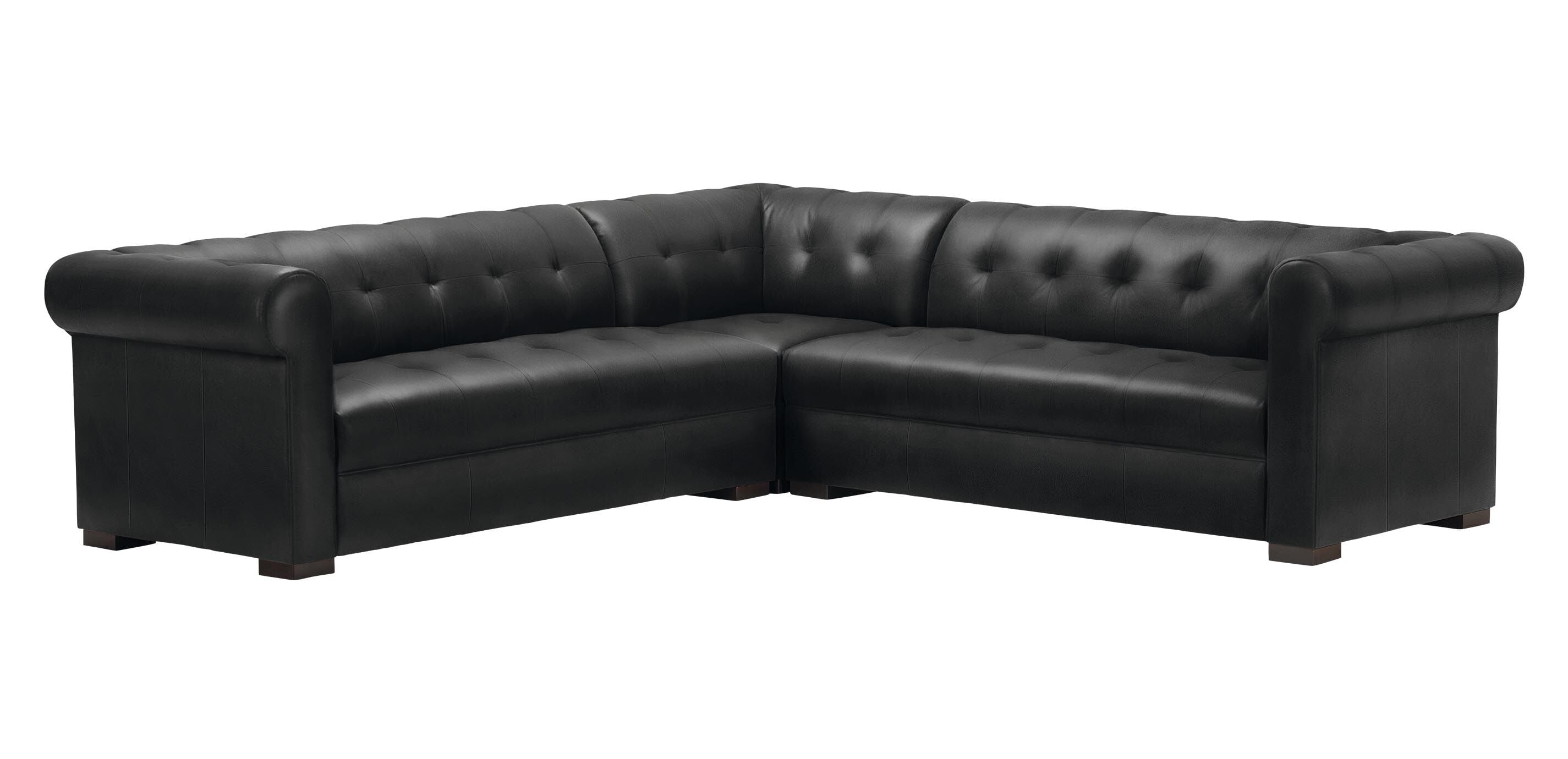 Rockwell Leather Three-Piece Sectional