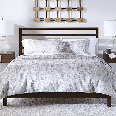 Marbled Jacquard Duvet Cover image