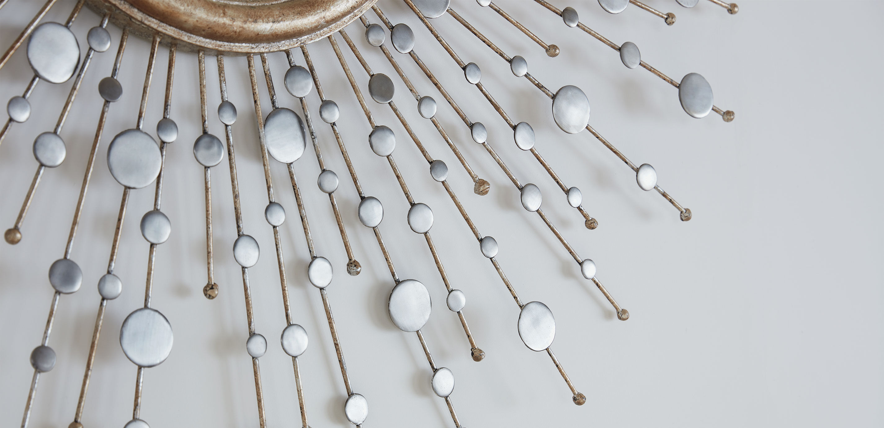 Silver Toned Soleil Mirror_4