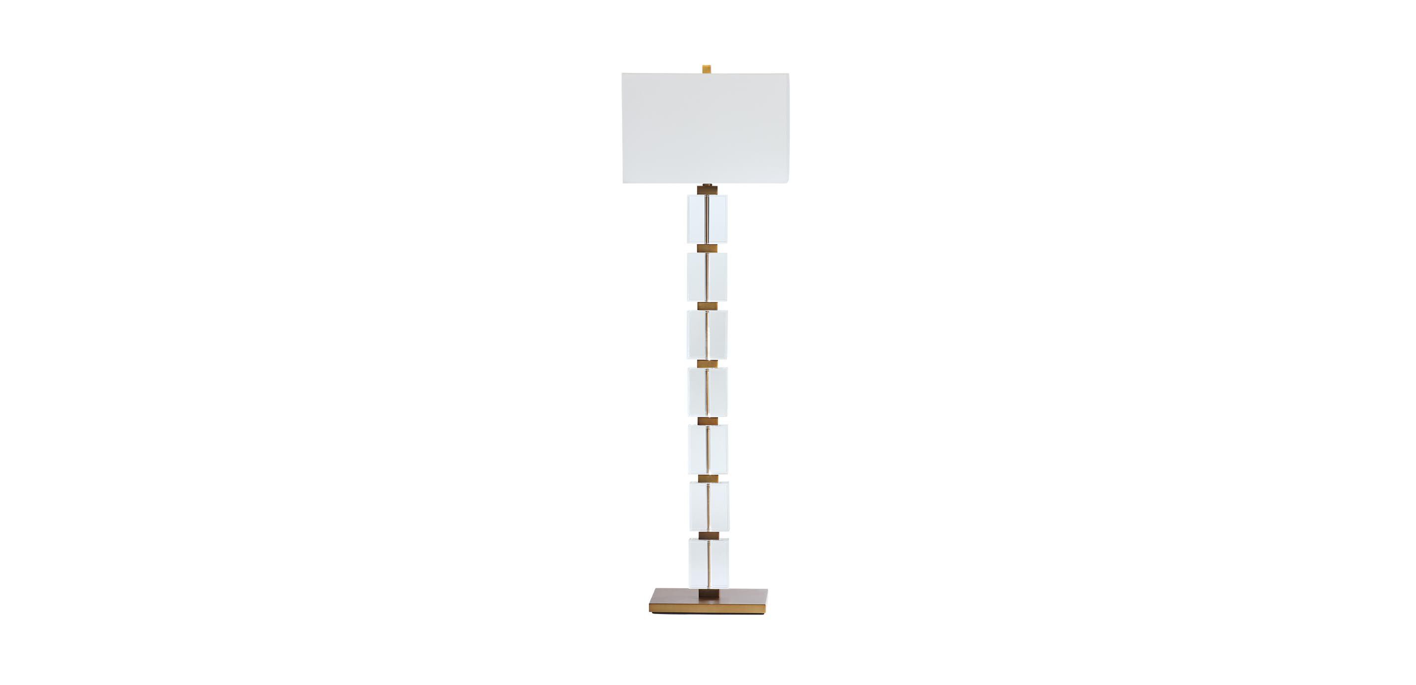 Victoria Floor Lamp, Brass