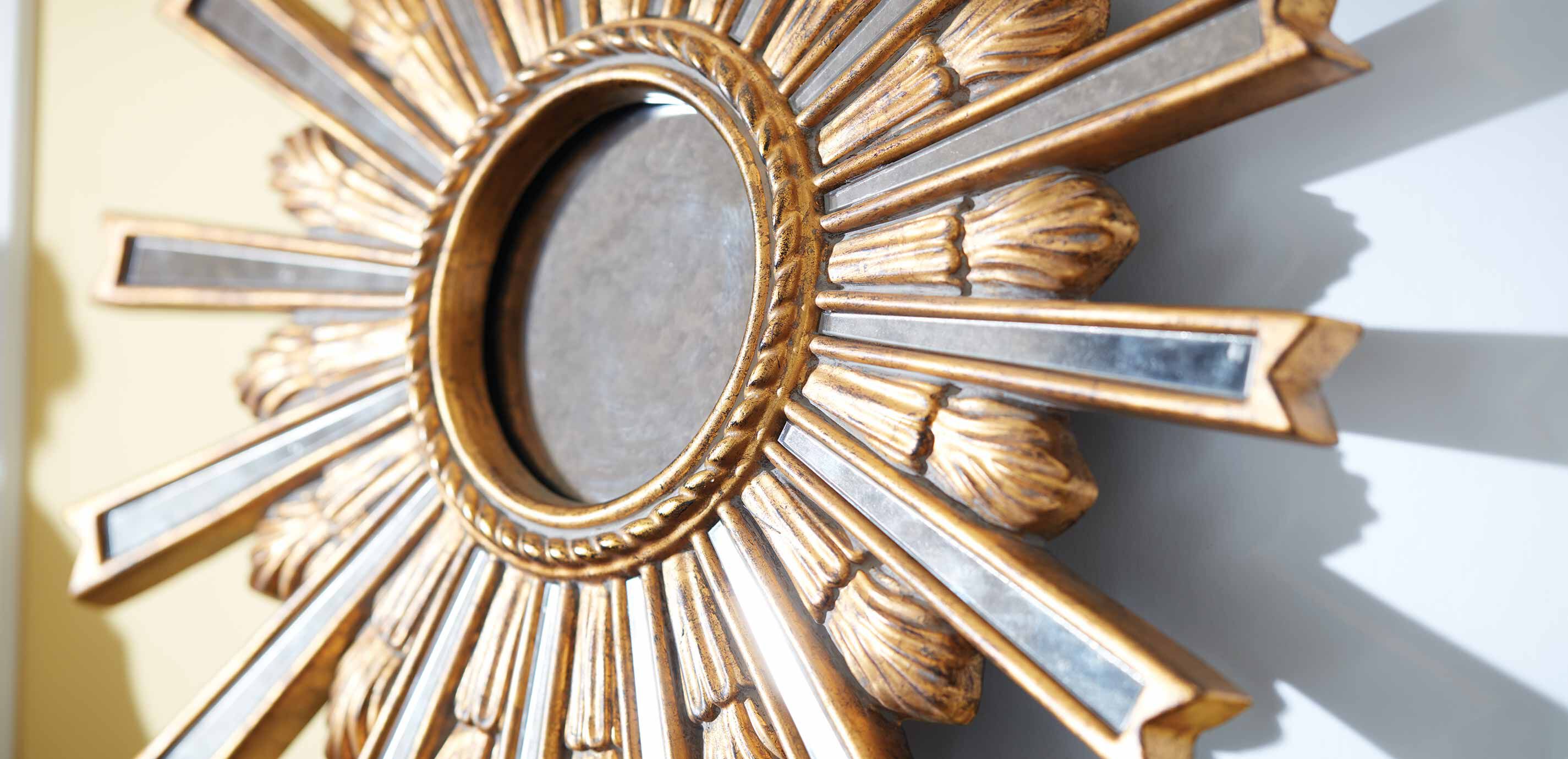 Miroir en forme d&rsquo;&eacute;toile dor&eacute;e 51&nbsp;cm_2