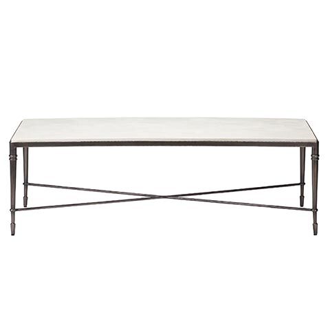 Valeria Stone-Top Rectangular Coffee Table image