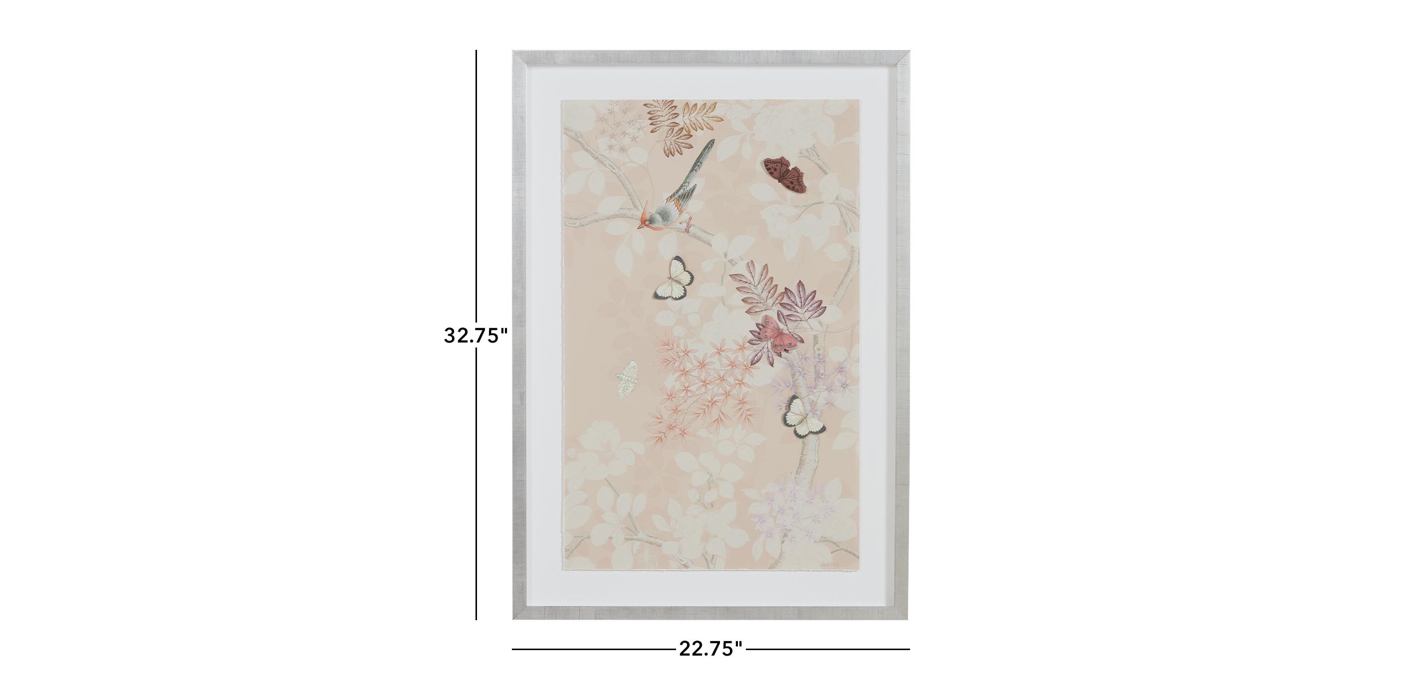 Triptych Pale Pink Chinoiserie_1